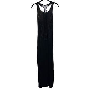 Zinga Racer Back Maxi Dress Black Size Small